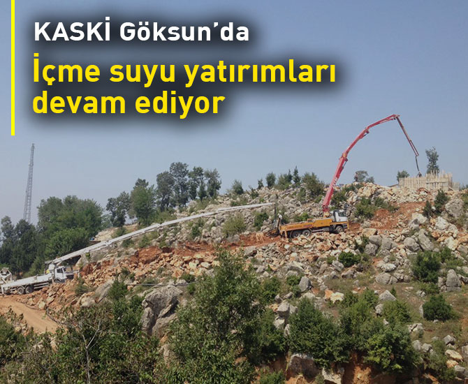 İçme suyu yatırımları devam ediyor