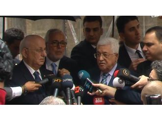 İsmail Kahraman, Filistin Devlet Başkanı Abbas’la görüştü