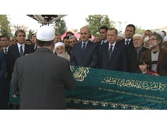 Cenaze törenine Cumhurbaşkanı Erdoğan da katıldı