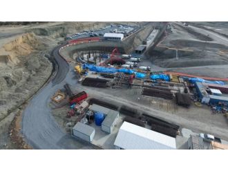 3. Havalimanındaki temel atma töreni havadan görüntülendi