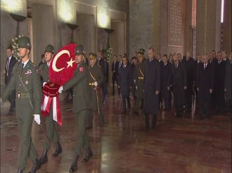 Devlet erkanı Anıtkabir’de