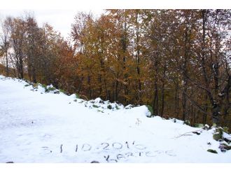 Kartepe’ye yılın ilk karı düştü