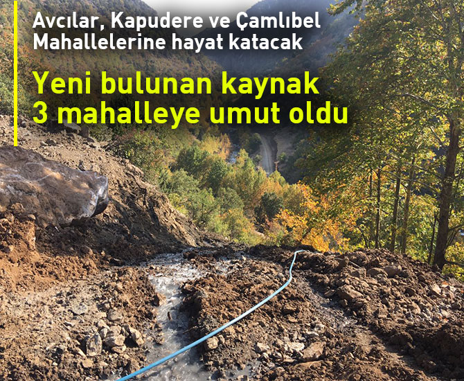 Yeni bulunan kaynak 3 mahalleye umut oldu