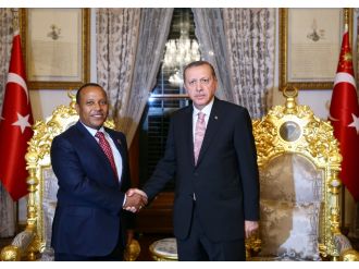 Cumhurbaşkanı Erdoğan, Trovoada’yı kabul etti