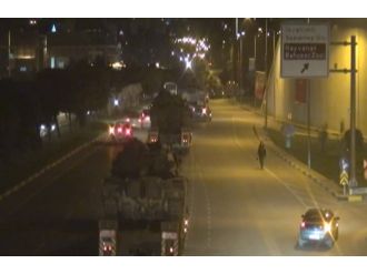 Sınıra giden tanklar Gaziantep’te