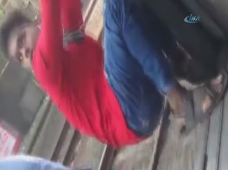 Trende akrobasi gösterisi sonu oldu