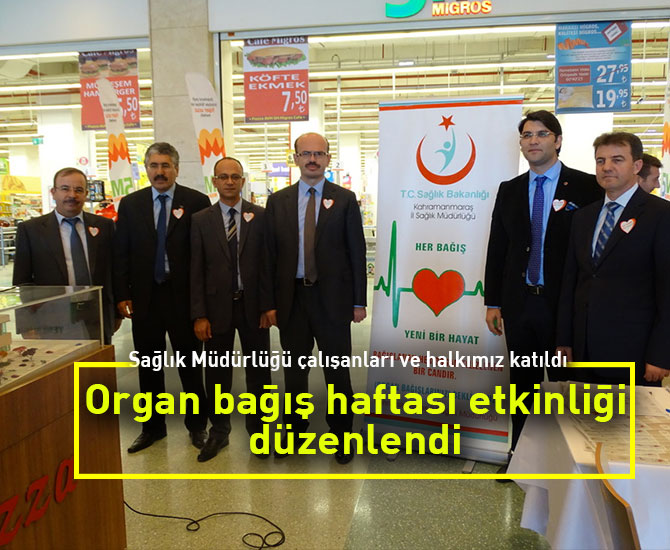 Organ bağış haftası etkinliği düzenlendi