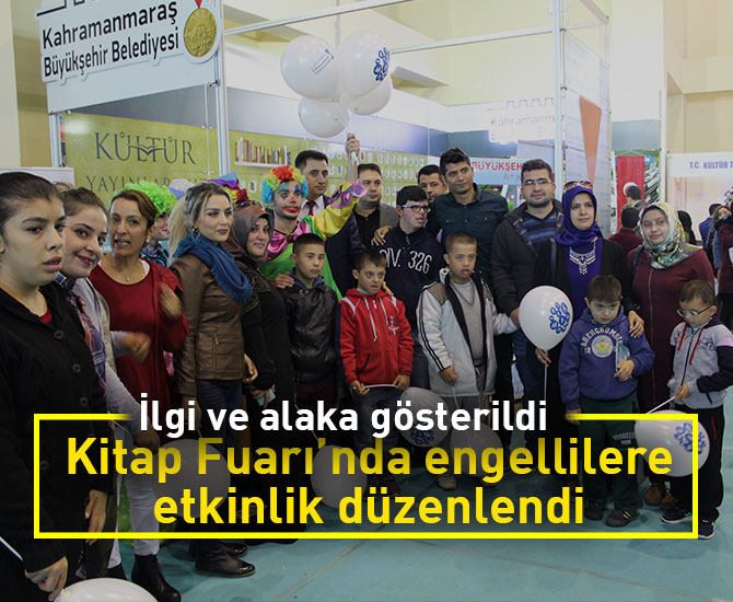 Kitap Fuarı’nda engellilere etkinlik düzenlendi