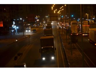 Askeri konvoy Mardin’e ulaştı