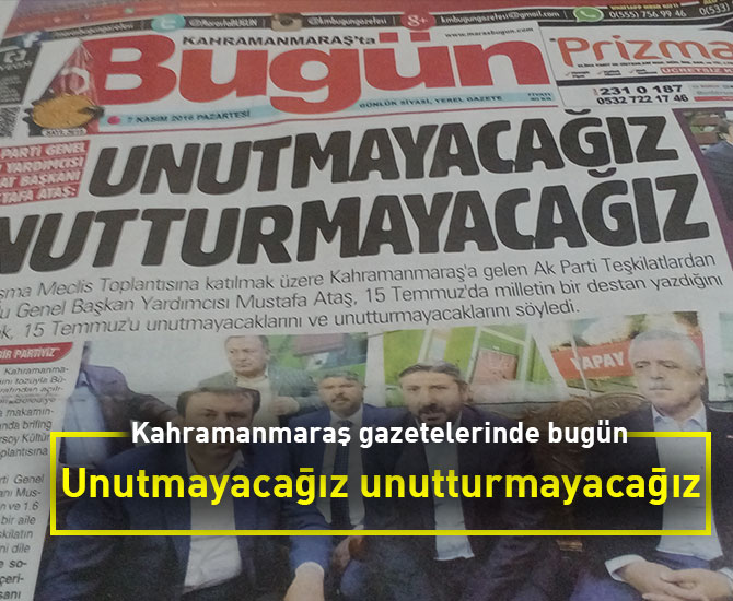 Unutmayacağız unutturmayacağız