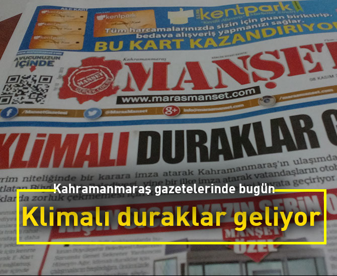 Klimalı duraklar geliyor