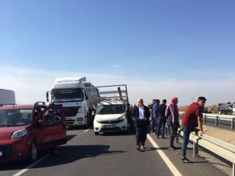 Karayolunda bomba paniği