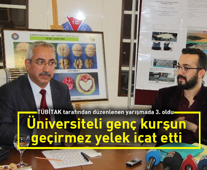 Üniversiteli genç kurşun geçirmez yelek icat etti