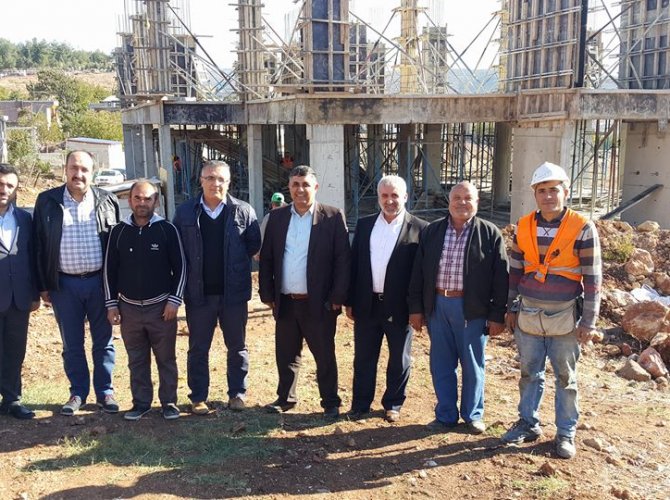 Kaymakam Dr. Mehmet Boztepe kur’an kursu inşaatını  inceledi