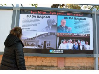 Başkanların atışması bilboardlarda