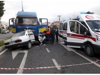 5 araç birbirine girdi: 6 yaralı