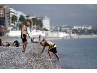 Kasımda deniz keyfi