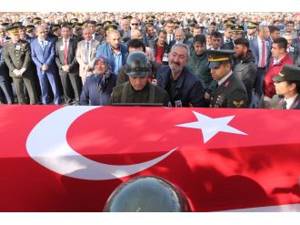 Antalya şehidine veda