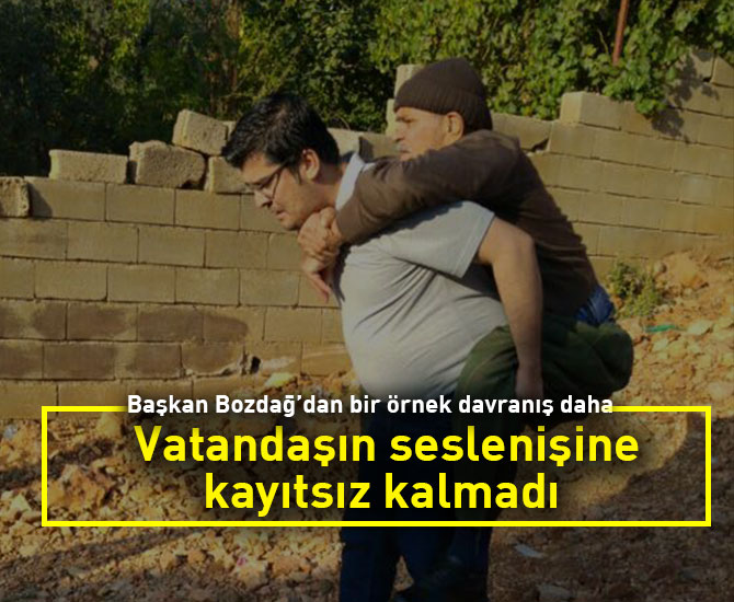 Başkan Bozdağ’dan bir örnek davranış daha