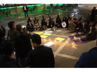 İzinsiz cinsel istismar protestosuna 12 gözaltı