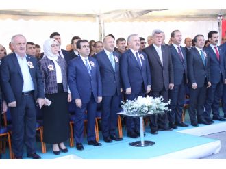 Temel açılışını bakanlar yaptı