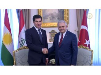 Başbakan Yıldırım Neçirvan Barzani ile bir araya geldi