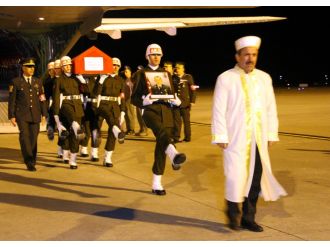 Şehidin cenazesi Samsun’a getirildi