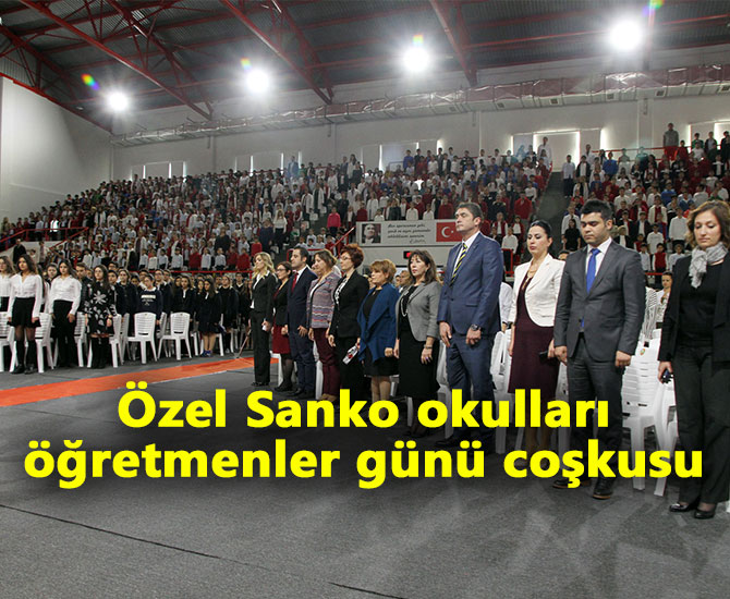 Özel Sanko okulları öğretmenler günü coşkusu