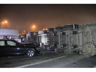 TEM savaş alanına döndü: 5 yaralı