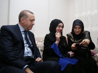 Erdoğan’dan 15 Temmuz şehidinin ailesine ziyaret