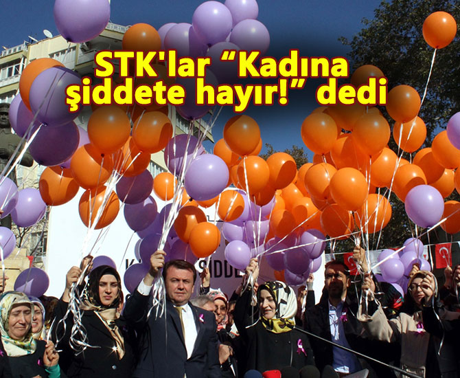 STK'lar Kadına şiddete hayır dedi