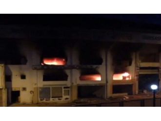 Bursa Atatürk Stadyumu’nda yangın