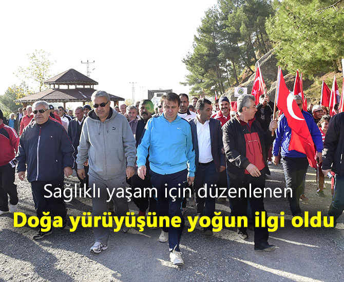 Doğa yürüyüşüne yoğun ilgi oldu