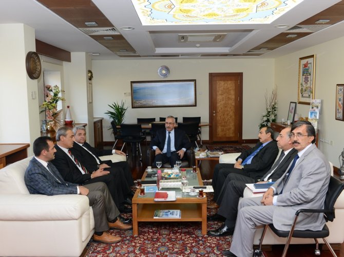 İl İstihdam ve Mesleki Eğitim Yürütme Kurulu Üyeleri, Rektör Deveci’yi Ziyaret Etti