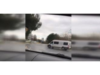 İstanbul trafiğinde tehlikeli şov