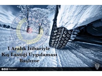 Kış lastiği uygulaması yarın başlıyor