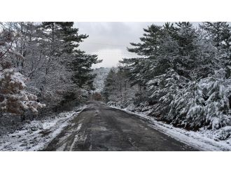 Kar yağışı kartpostallık görüntüler oluşturdu