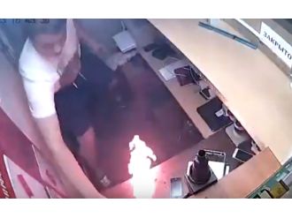 Telefon bataryası böyle patladı