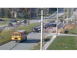 15 araç birbirine girdi!