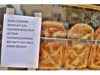 Döviz bozdurana ekmek ve kahvaltı badeva