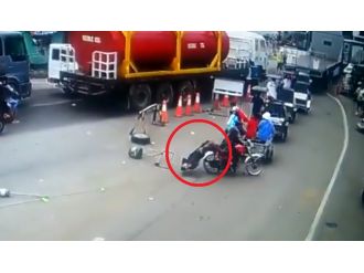 İlginç kaza kamerada