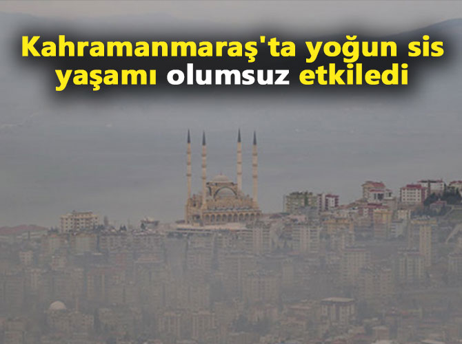 Kahramanmaraş'ta yoğun sis yaşamı olumsuz etkiledi