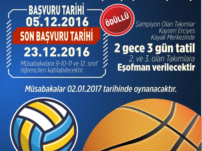 Büyükşehir’den Basketbol ve Voleybol Turnuvası