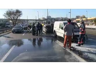 Merter’de zincirleme kaza