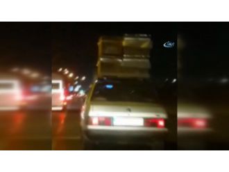 Arı kovanlarıyla korkuttu