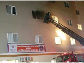Mardin Kız Öğrenci Yurdunda yangın paniği