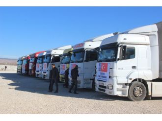 Halep’e insanı yardım malzemesi gönderildi