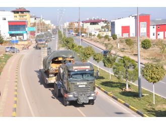 Suriye sınırına askeri sevkiyat