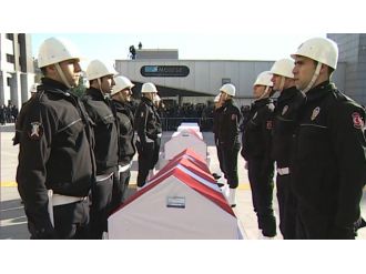 5 şehit için tören: Cumhurbaşkanı da törendeydi