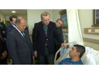 Cumhurbaşkanı Erdoğan yaralıları ziyaret etti